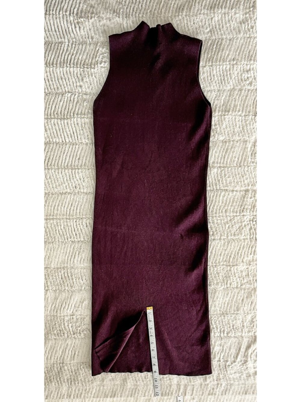 Express Purple Sleeveless Mockneck Knit Midi Dress, Size Large - Picture 4 of 9